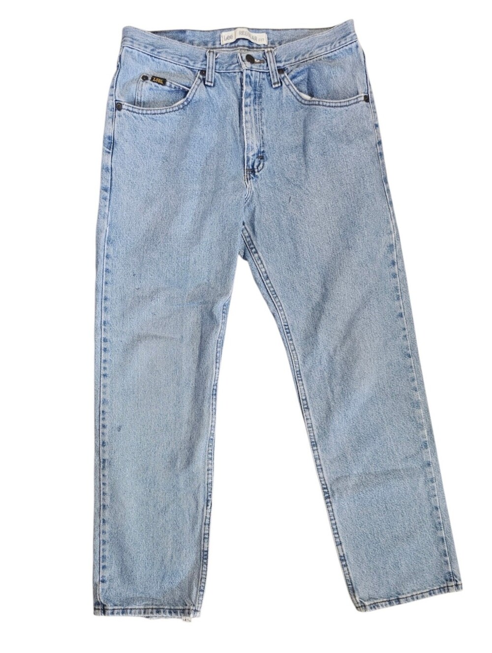 Light Blue Men’s Straight-Leg Lee Jeans - Classic Denim 32 X 30